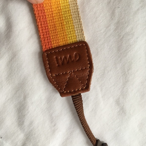 DSLR Camera Shoulder Strap Sunset Pattern Orange - Picture 6 of 8